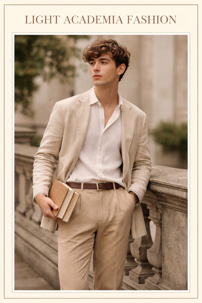 light academia fashion men